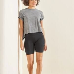 UpWest Recharge Modal Gray Stretch Lounge Biker Shorts Size Small